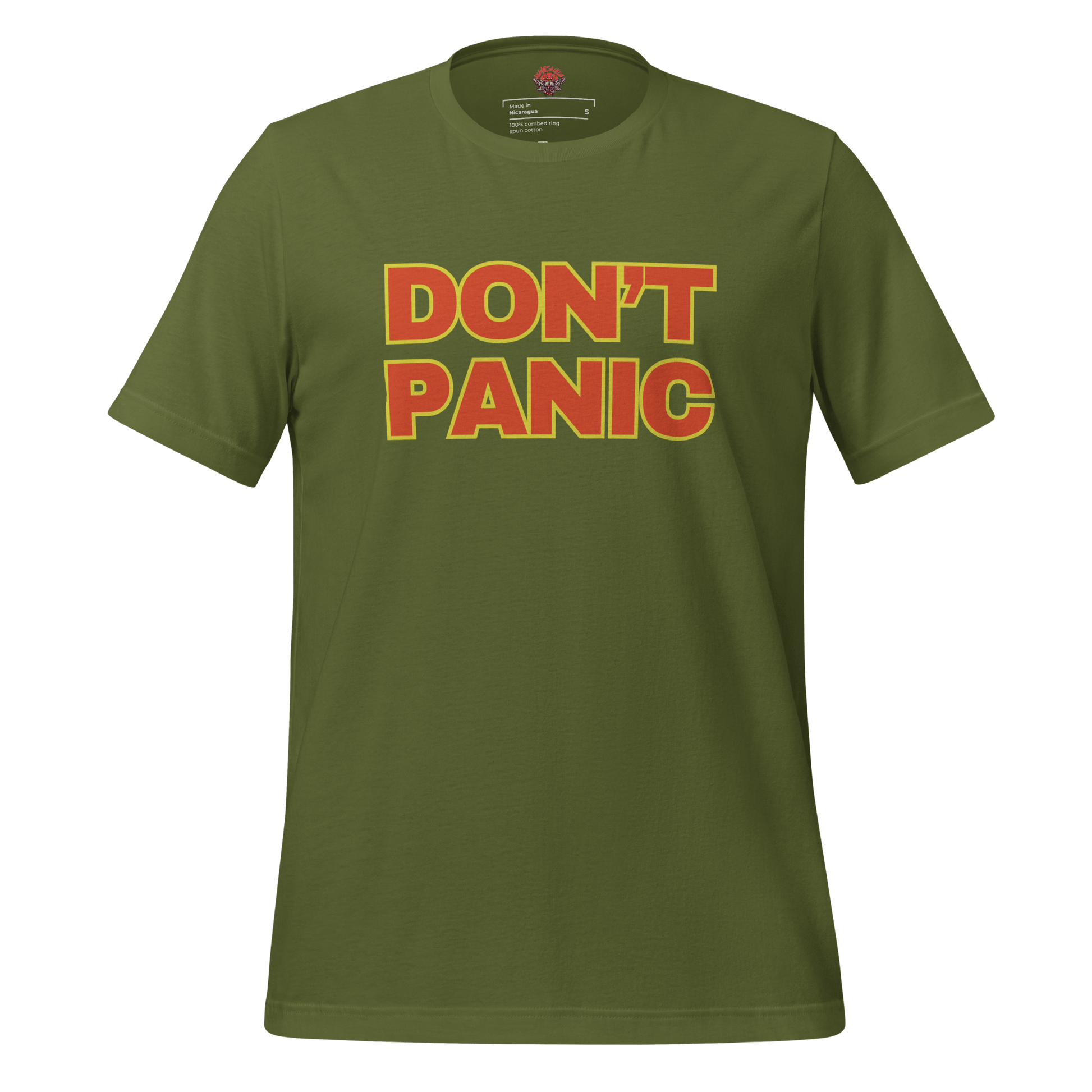 Don't Panic - Unisex Cotton Tee - shirt - Short Sleeve - T-shirt - Numbskullz