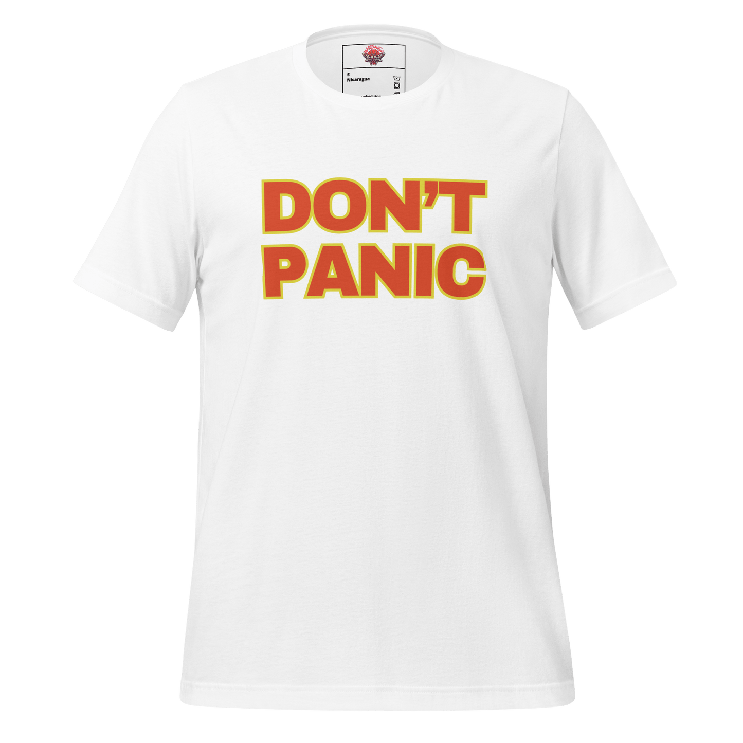 Don't Panic - Unisex Cotton Tee - shirt - Short Sleeve - T-shirt - Numbskullz