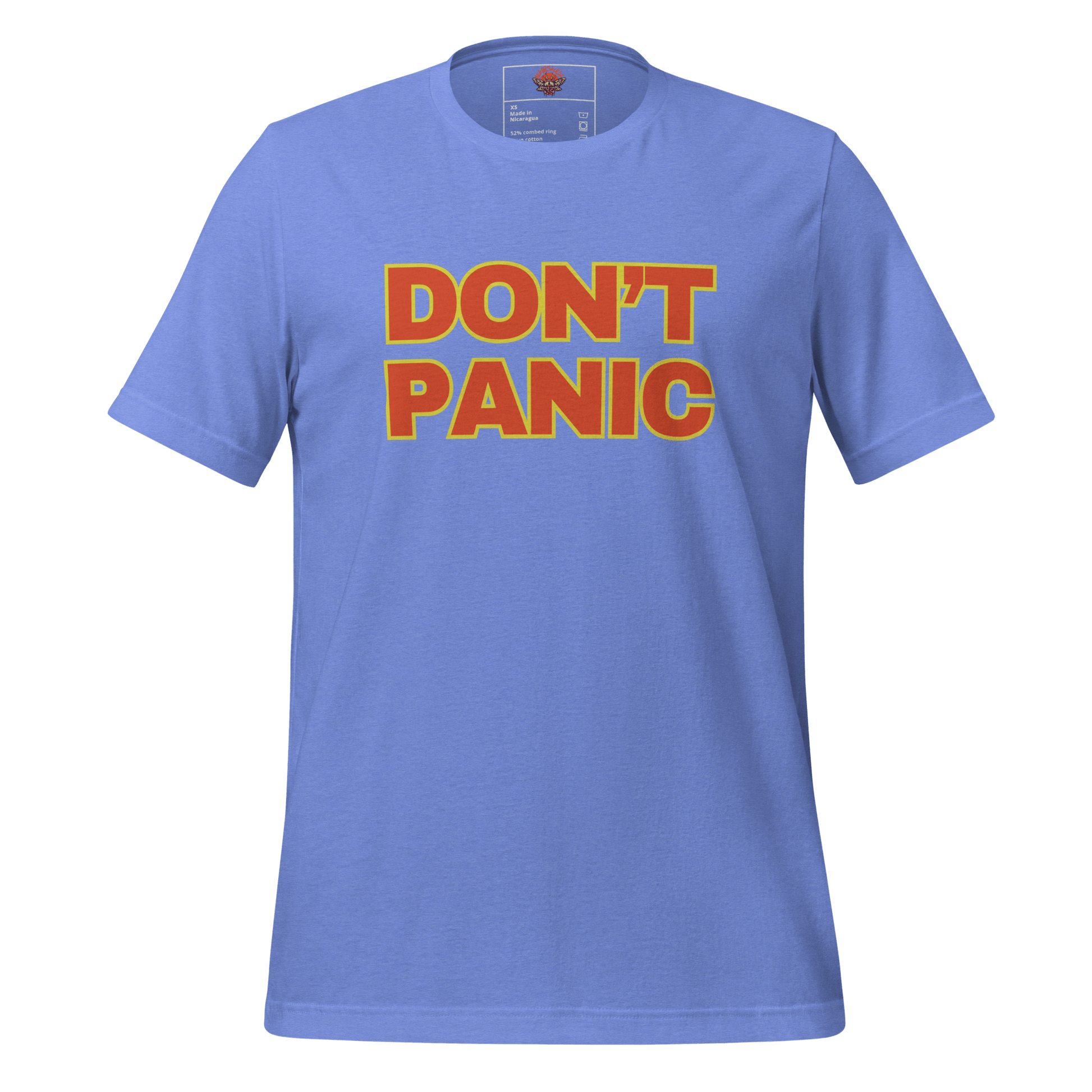 Don't Panic - Unisex Cotton Tee - shirt - Short Sleeve - T-shirt - Numbskullz