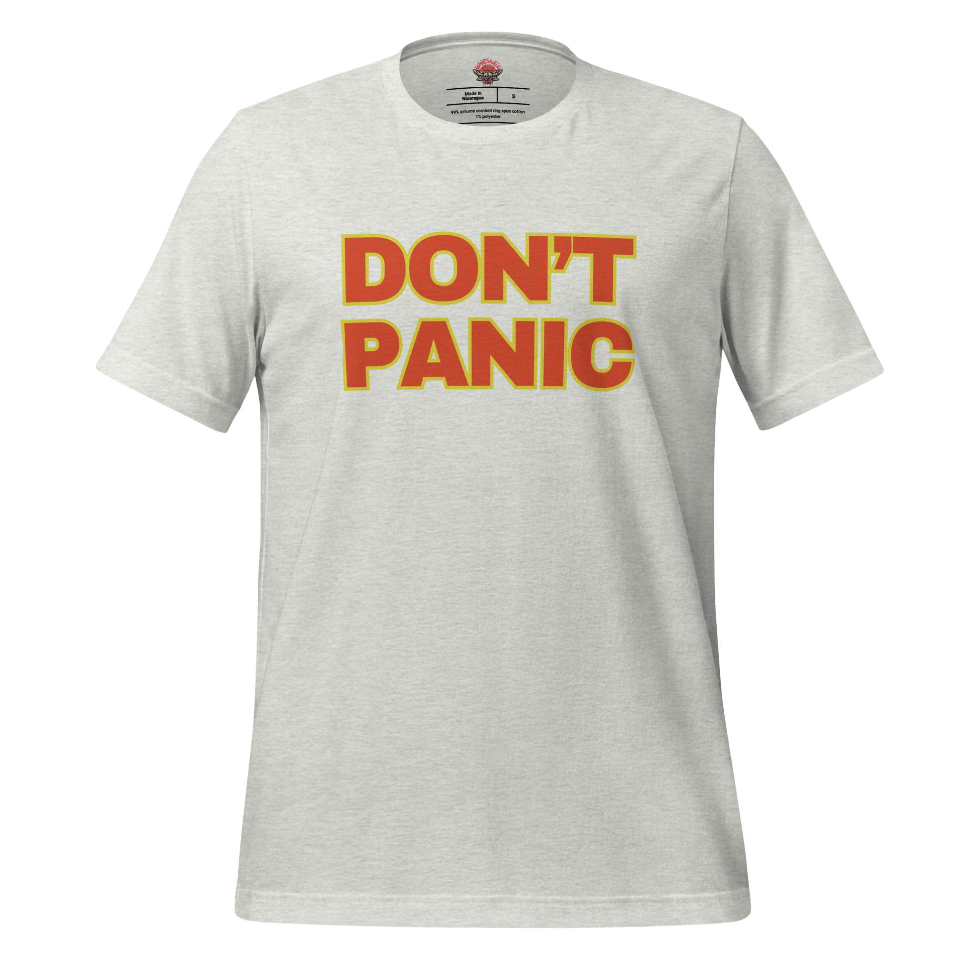 Don't Panic - Unisex Cotton Tee - shirt - Short Sleeve - T-shirt - Numbskullz