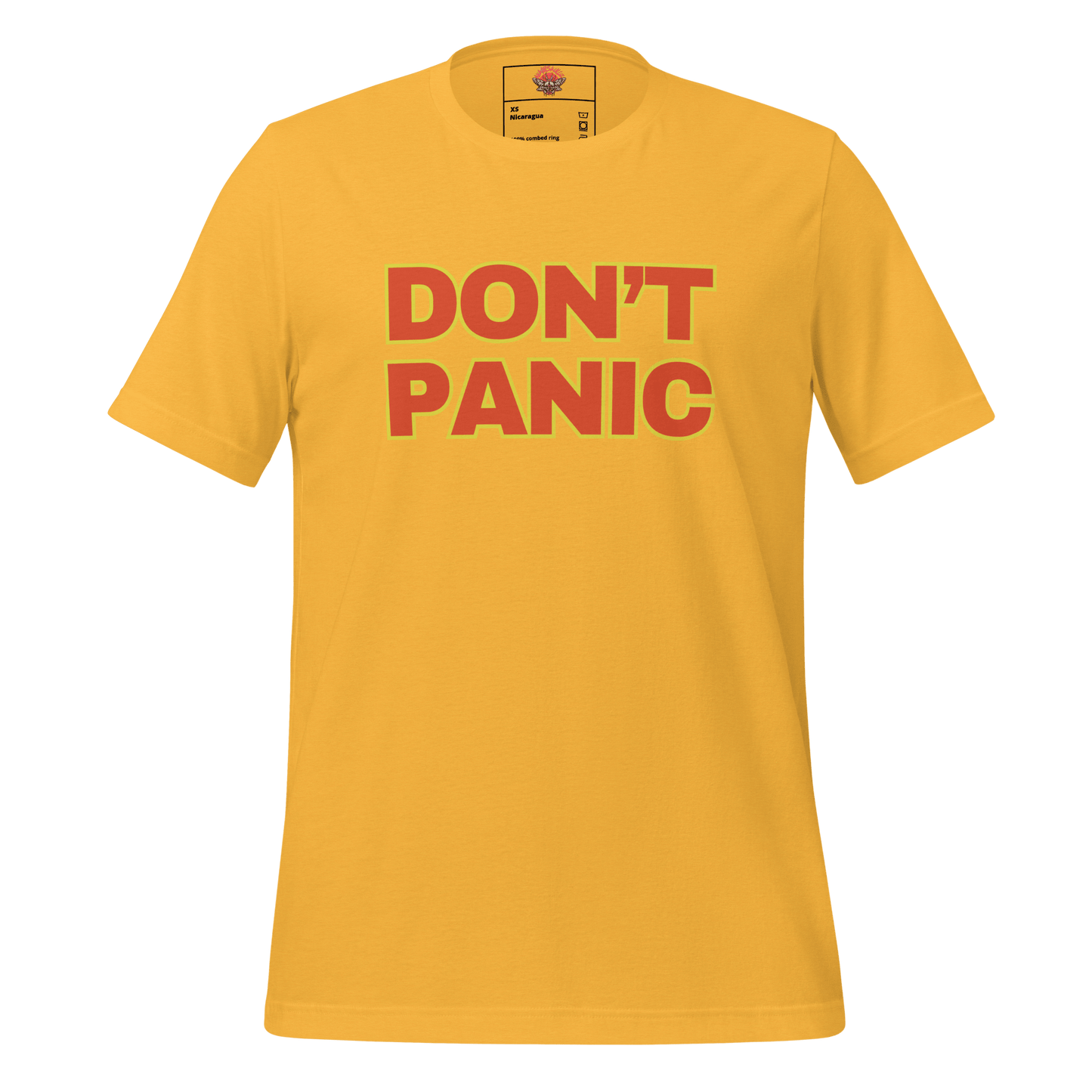 Don't Panic - Unisex Cotton Tee - shirt - Short Sleeve - T-shirt - Numbskullz