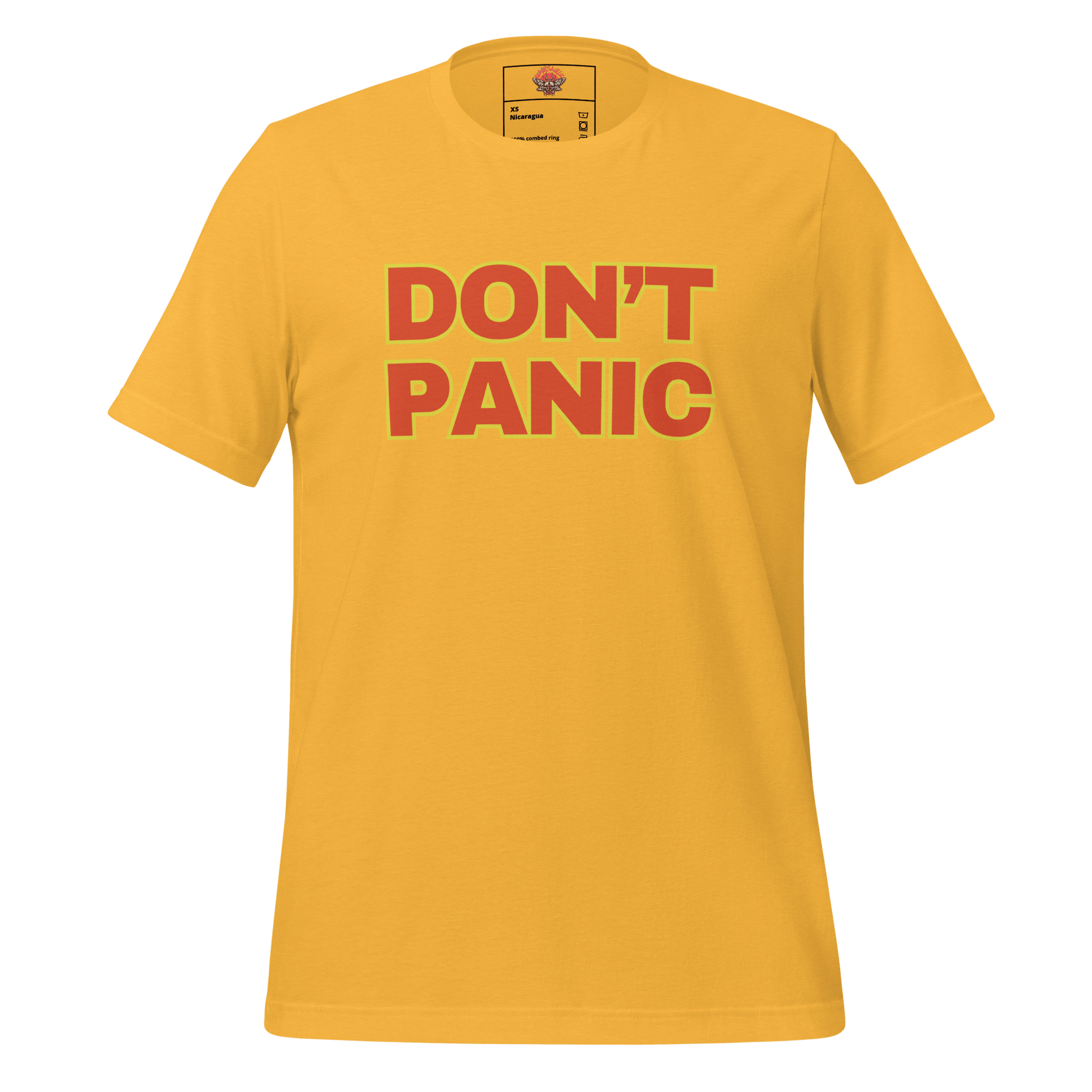 Don't Panic - Unisex Cotton Tee - shirt - Short Sleeve - T-shirt - Numbskullz