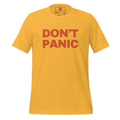 Don't Panic - Unisex Cotton Tee - shirt - Short Sleeve - T-shirt - Numbskullz