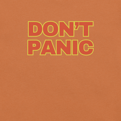 Don't Panic - Unisex Cotton Tee - shirt - Short Sleeve - T-shirt - Numbskullz