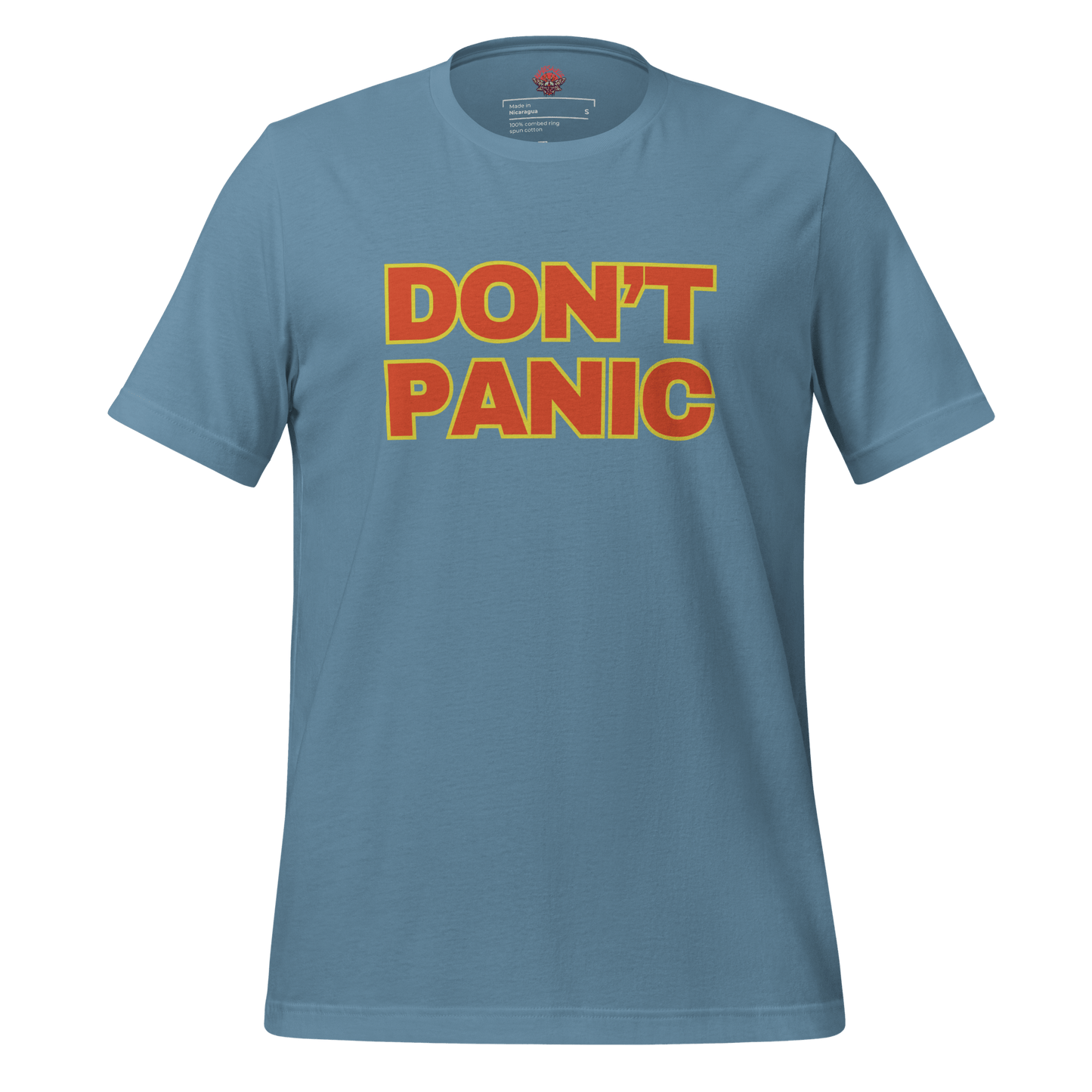 Don't Panic - Unisex Cotton Tee - shirt - Short Sleeve - T-shirt - Numbskullz