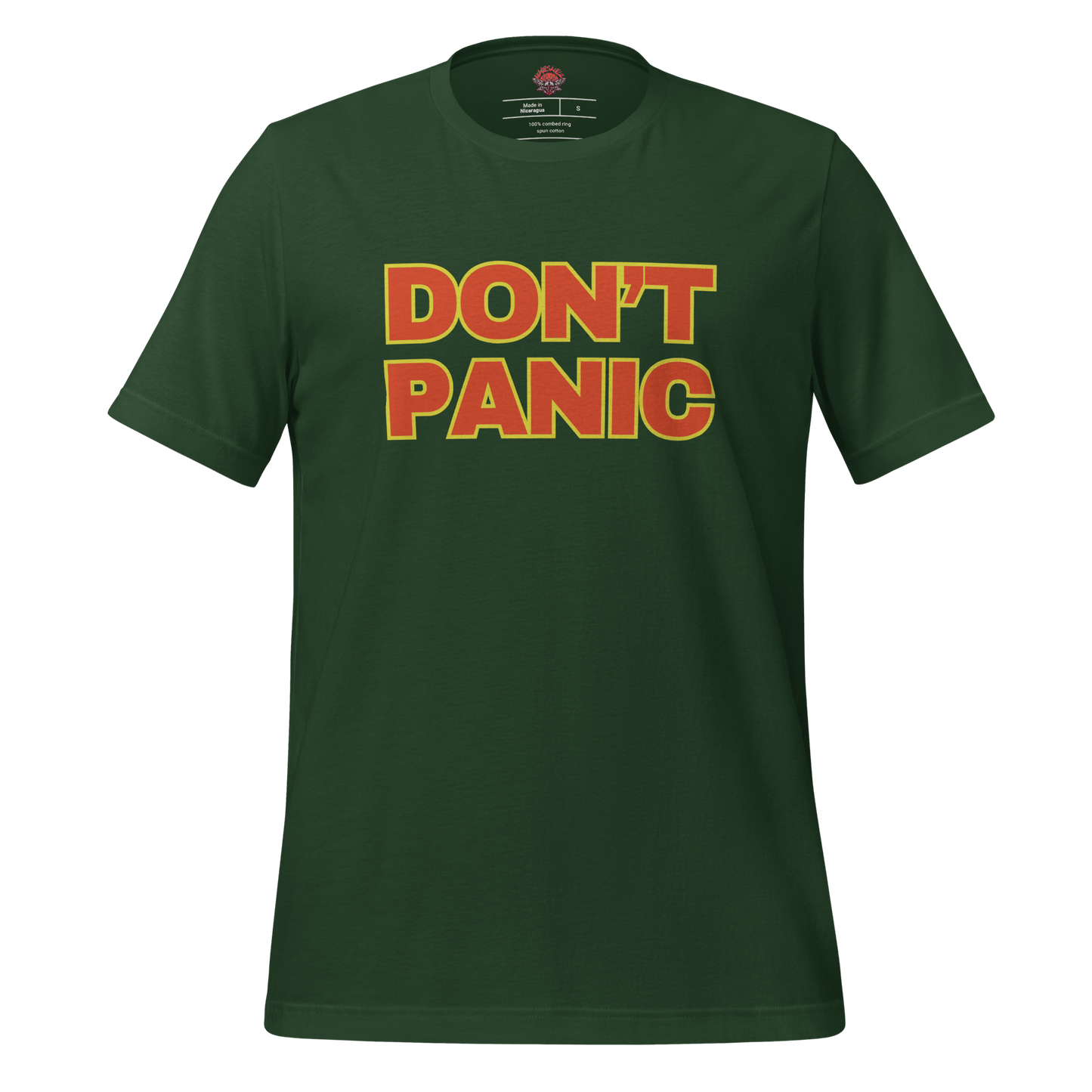 Don't Panic - Unisex Cotton Tee - shirt - Short Sleeve - T-shirt - Numbskullz