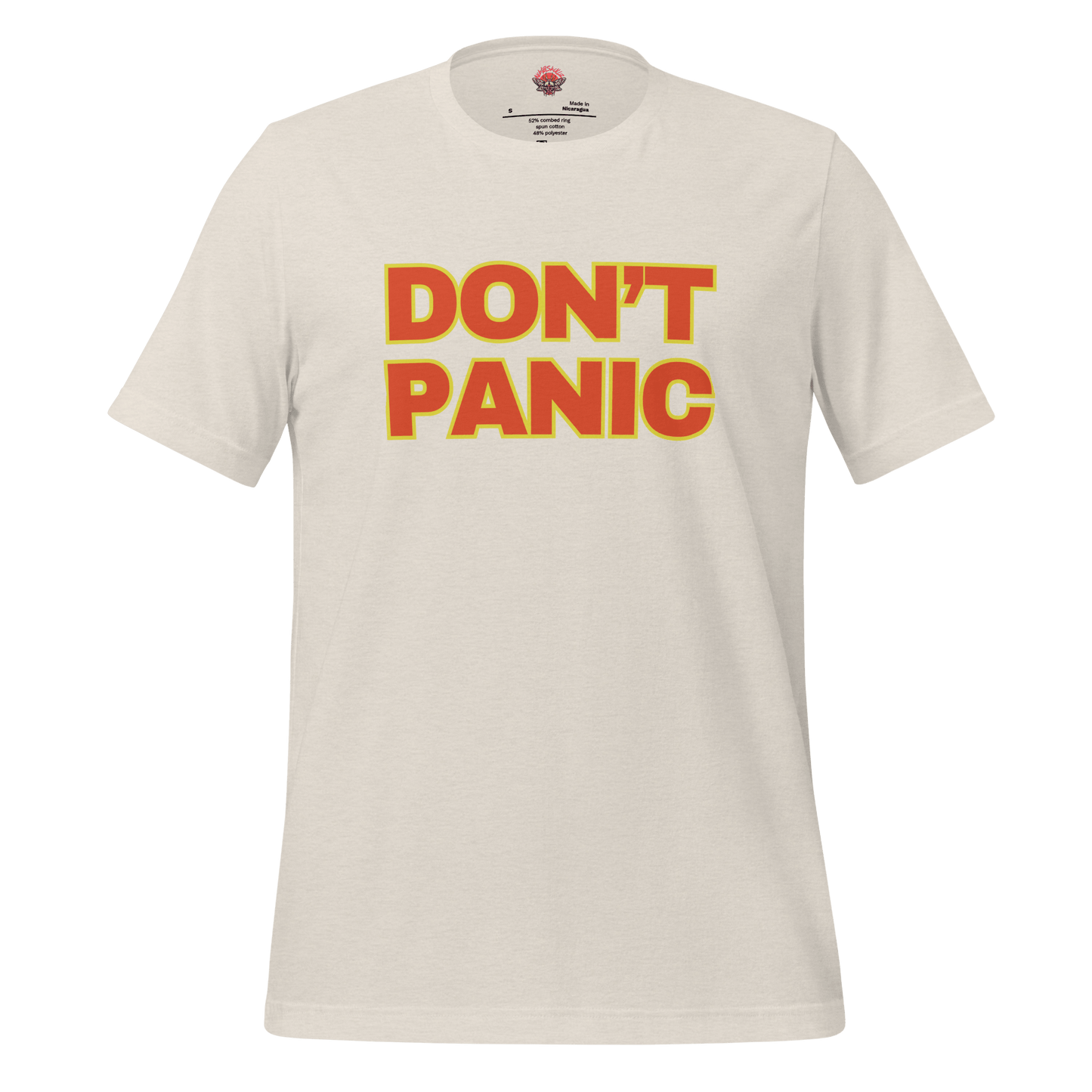 Don't Panic - Unisex Cotton Tee - shirt - Short Sleeve - T-shirt - Numbskullz