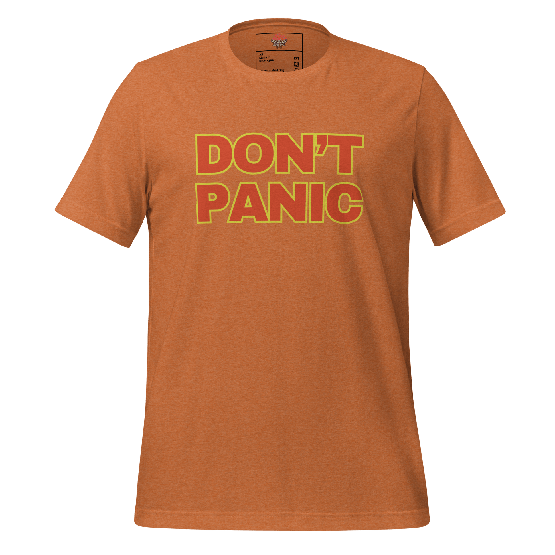 Don't Panic - Unisex Cotton Tee - shirt - Short Sleeve - T-shirt - Numbskullz