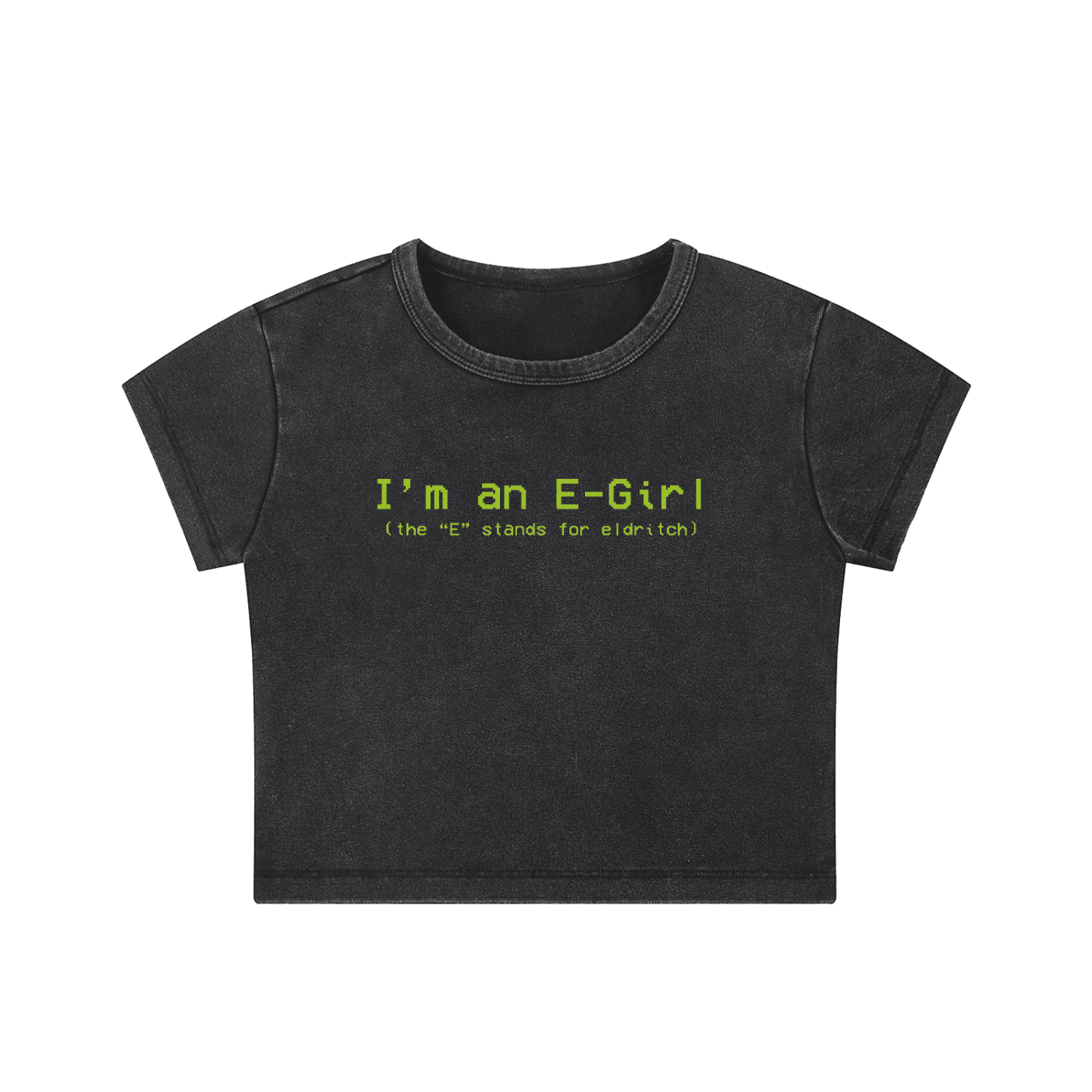 E - Girl - Crop Top - cropped - shirt - Short Sleeve - Numbskullz