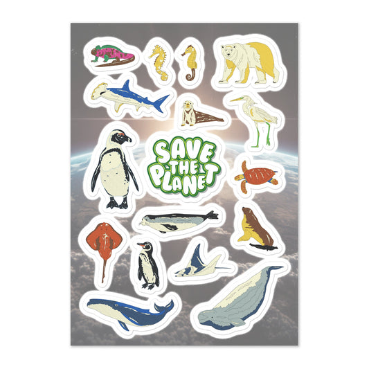 Eco - Sticker Sheet - stickersheet - kisscutstickers - sticker collections - Numbskullz