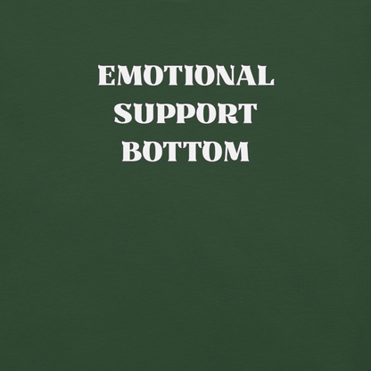Emotional Support Bottom - Unisex Cotton Tee - activism - lgbtq - political - Numbskullz