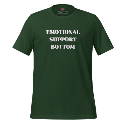 Emotional Support Bottom - Unisex Cotton Tee - activism - lgbtq - political - Numbskullz