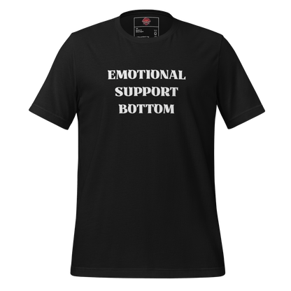 Emotional Support Bottom - Unisex Cotton Tee - activism - lgbtq - political - Numbskullz