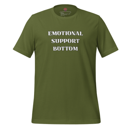 Emotional Support Bottom - Unisex Cotton Tee - activism - lgbtq - political - Numbskullz
