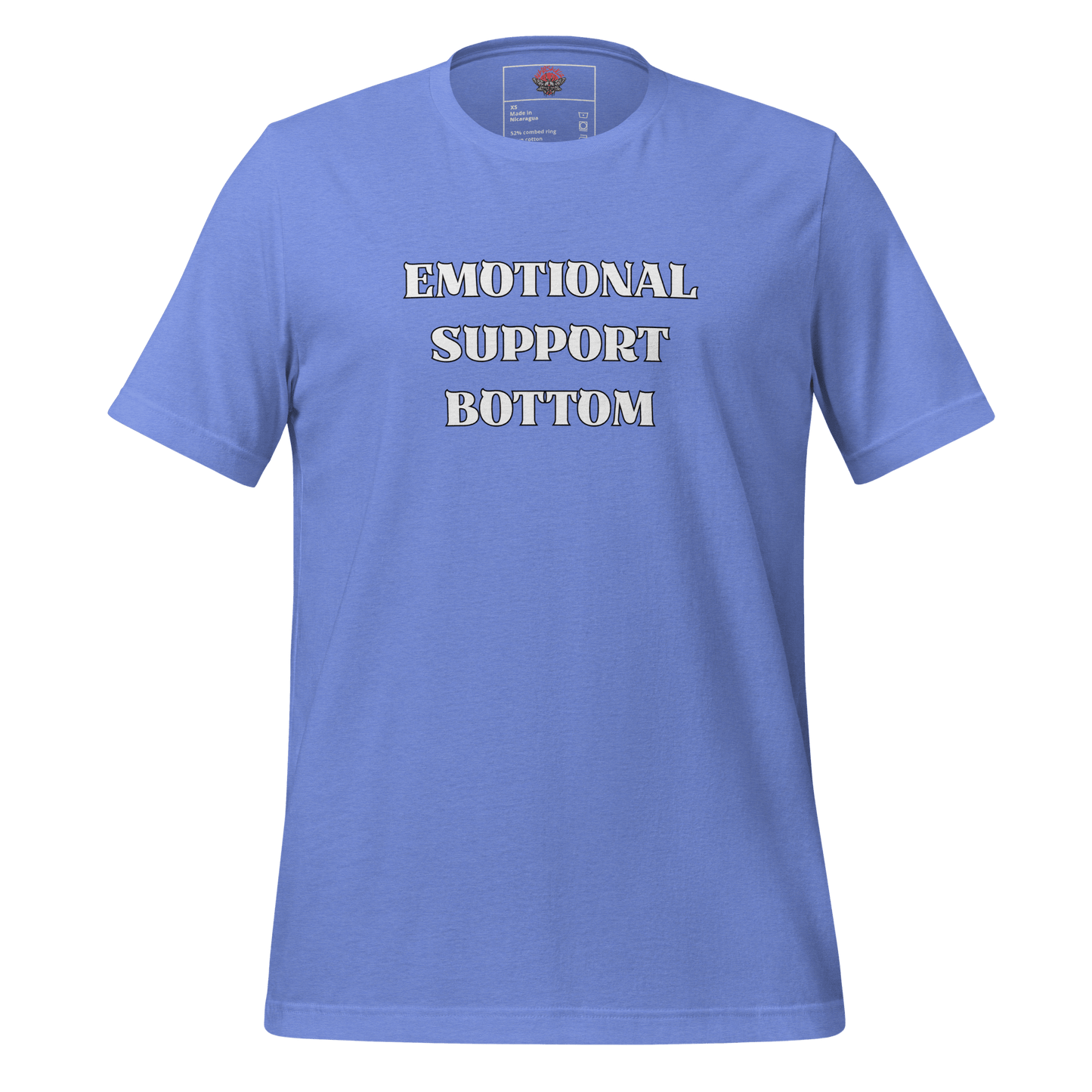 Emotional Support Bottom - Unisex Cotton Tee - activism - lgbtq - political - Numbskullz
