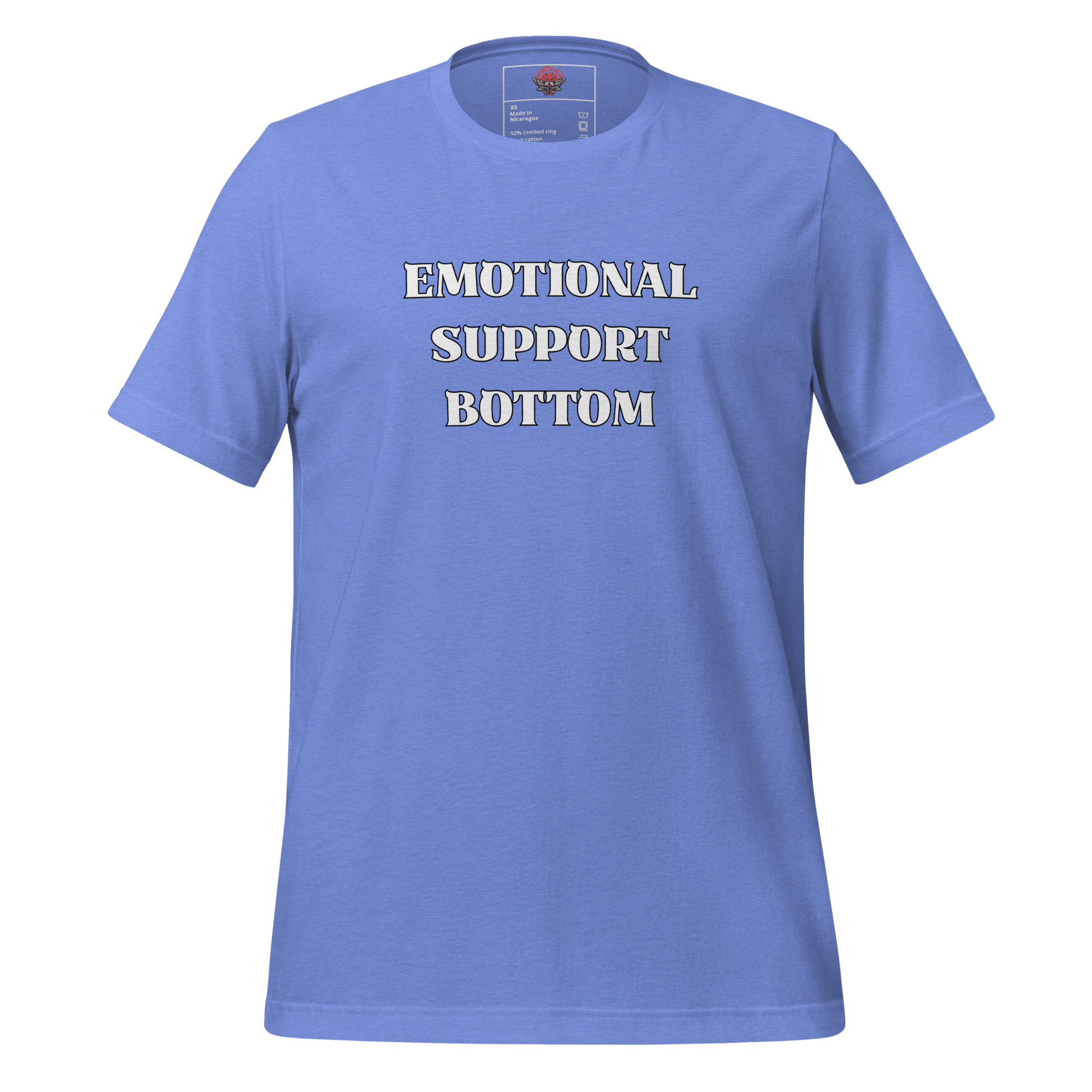 Emotional Support Bottom - Unisex Cotton Tee - activism - lgbtq - political - Numbskullz