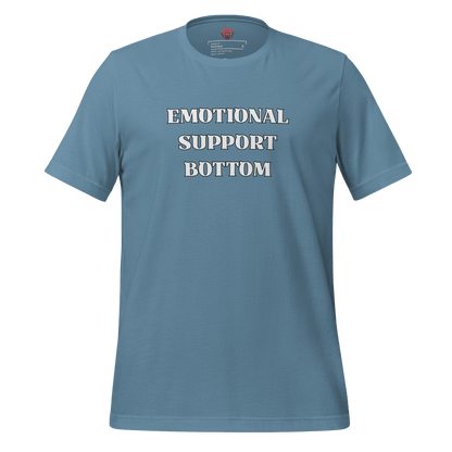 Emotional Support Bottom - Unisex Cotton Tee - activism - lgbtq - political - Numbskullz