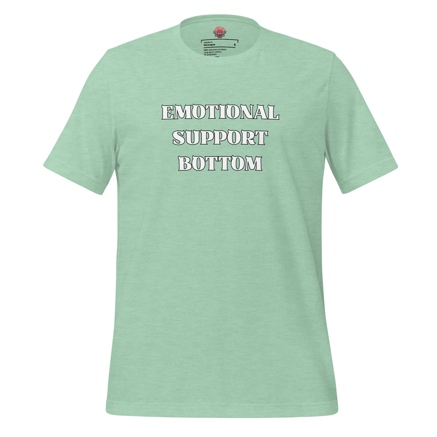Emotional Support Bottom - Unisex Cotton Tee - activism - lgbtq - political - Numbskullz