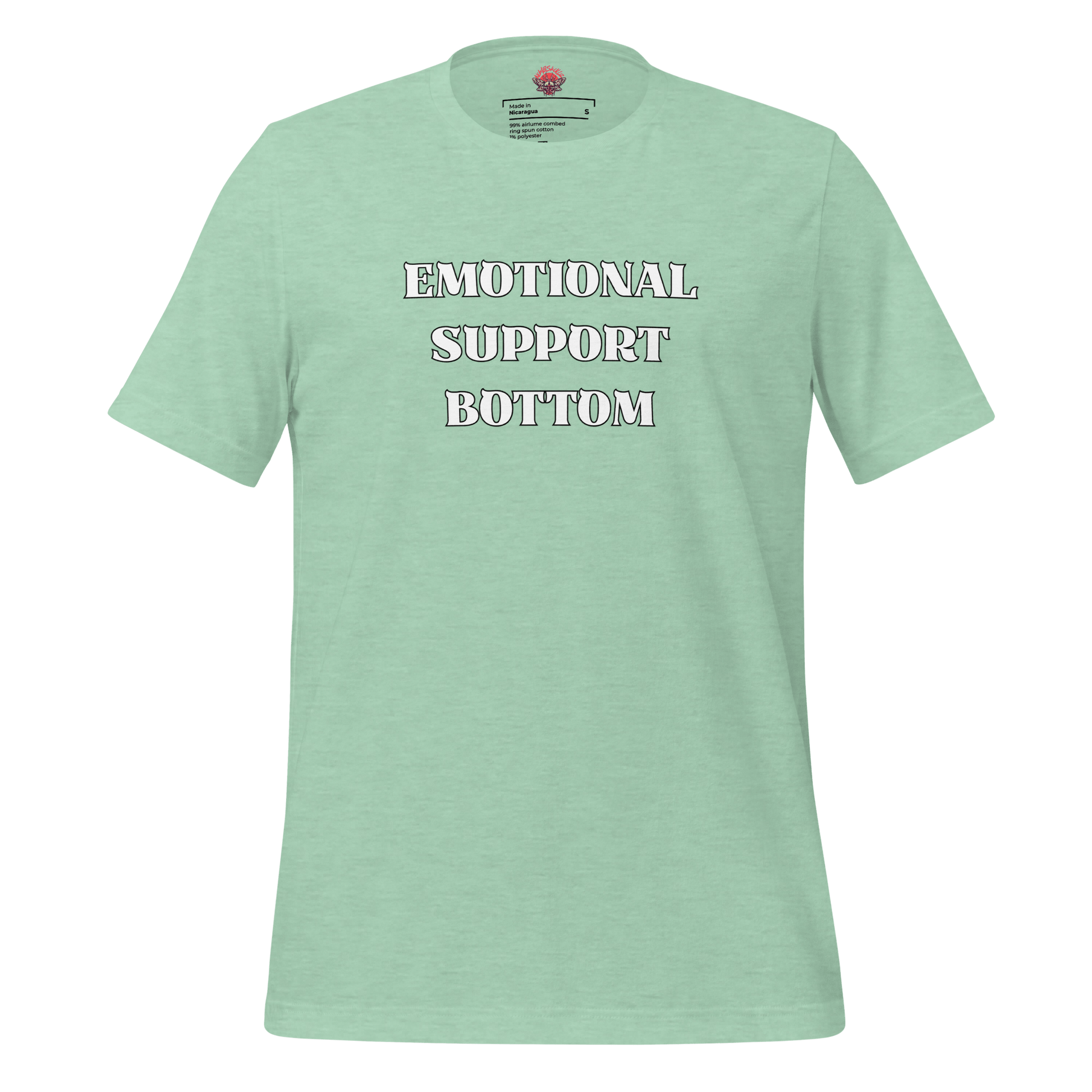 Emotional Support Bottom - Unisex Cotton Tee - activism - lgbtq - political - Numbskullz