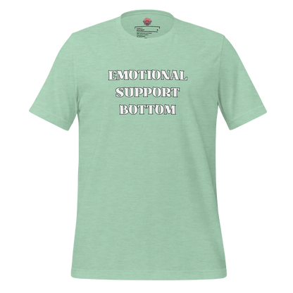 Emotional Support Bottom - Unisex Cotton Tee - activism - lgbtq - political - Numbskullz