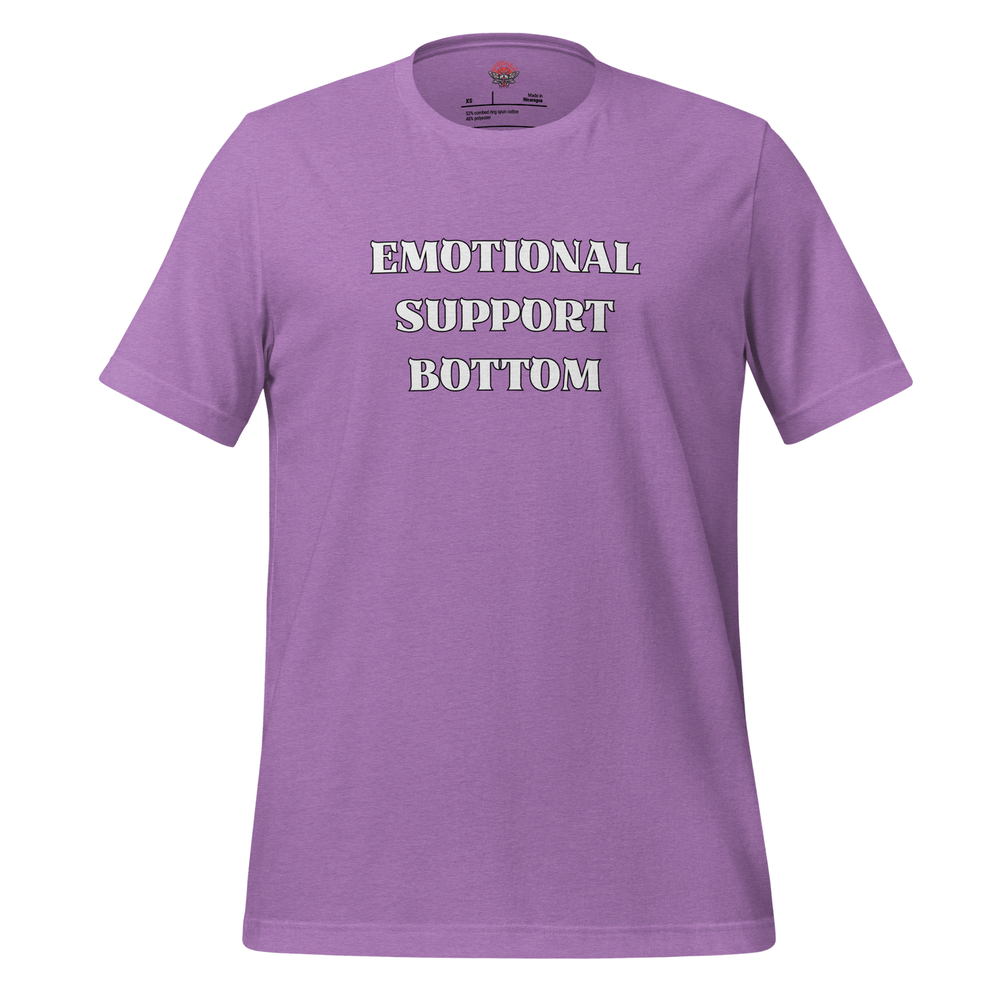 Emotional Support Bottom - Unisex Cotton Tee - activism - lgbtq - political - Numbskullz