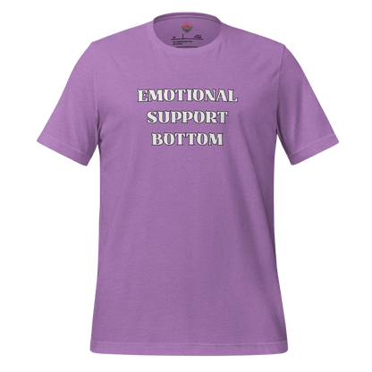 Emotional Support Bottom - Unisex Cotton Tee - activism - lgbtq - political - Numbskullz
