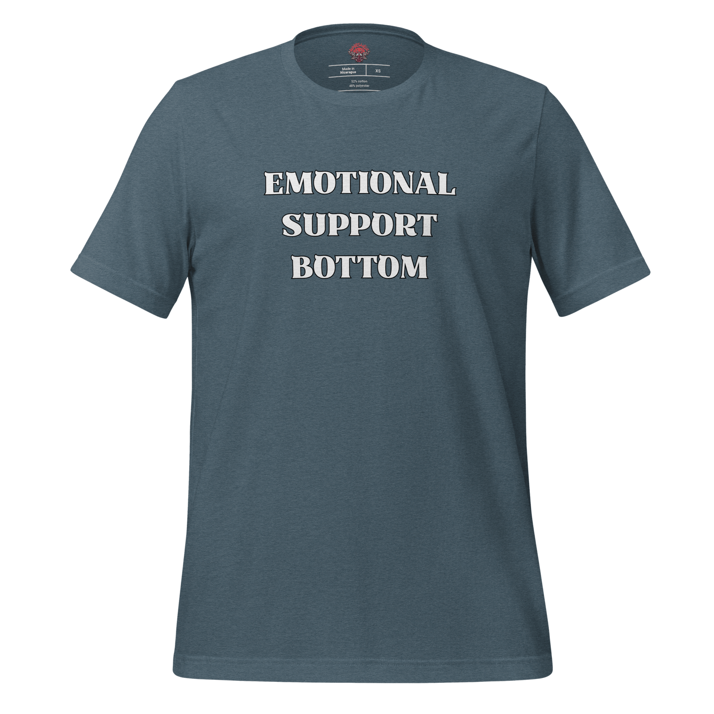 Emotional Support Bottom - Unisex Cotton Tee - activism - lgbtq - political - Numbskullz