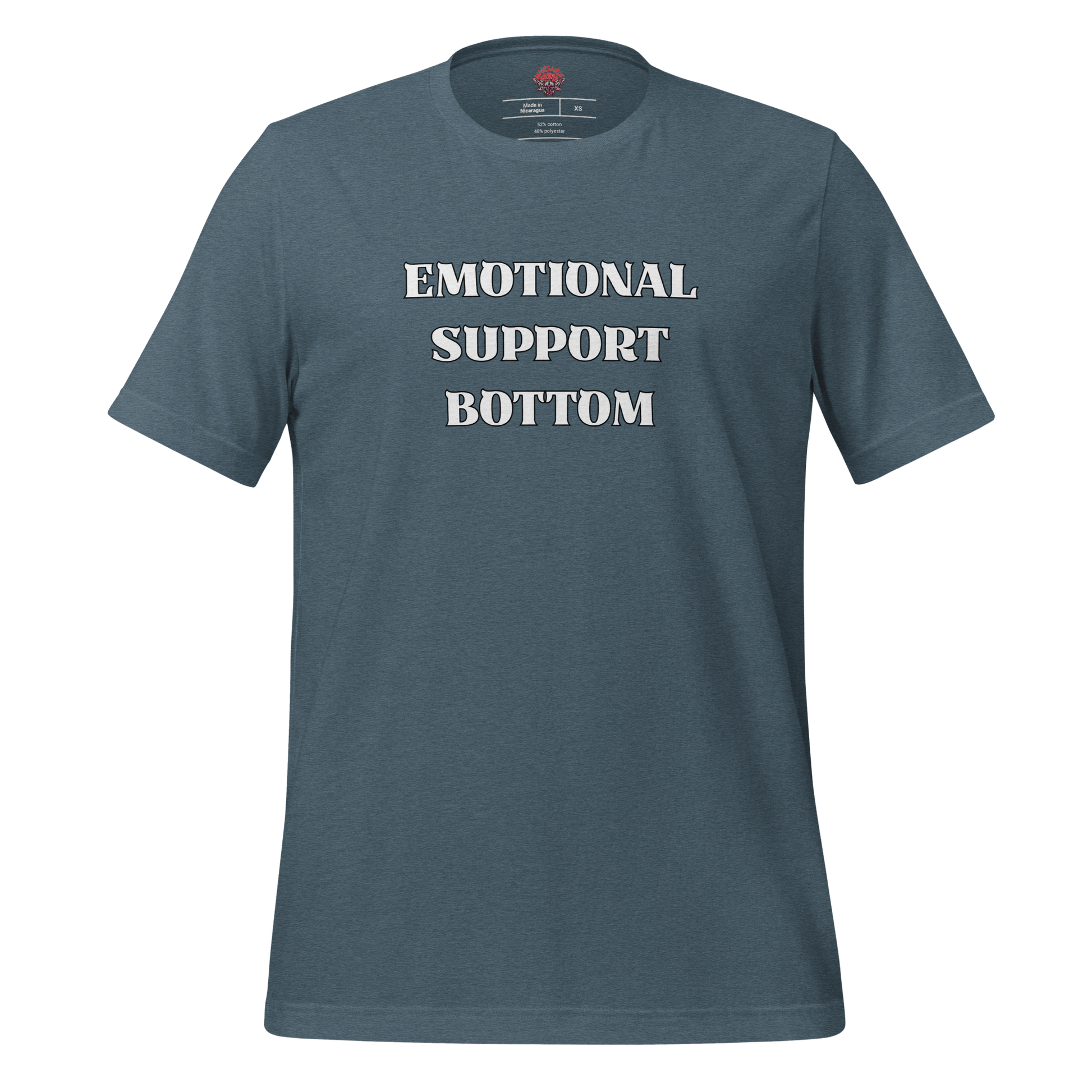 Emotional Support Bottom - Unisex Cotton Tee - activism - lgbtq - political - Numbskullz