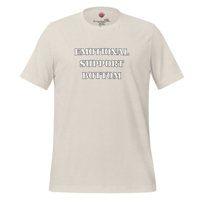 Emotional Support Bottom - Unisex Cotton Tee - activism - lgbtq - political - Numbskullz
