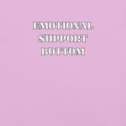 Emotional Support Bottom - Unisex Cotton Tee - activism - lgbtq - political - Numbskullz