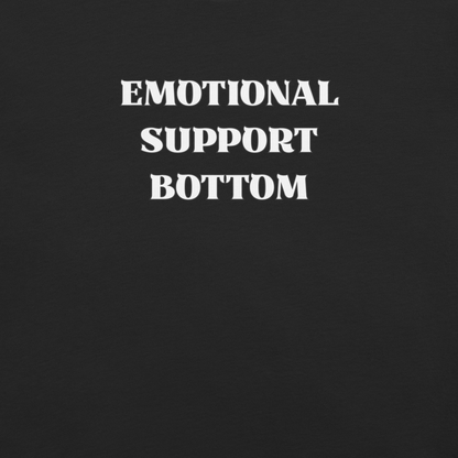 Emotional Support Bottom - Unisex Cotton Tee - activism - lgbtq - political - Numbskullz