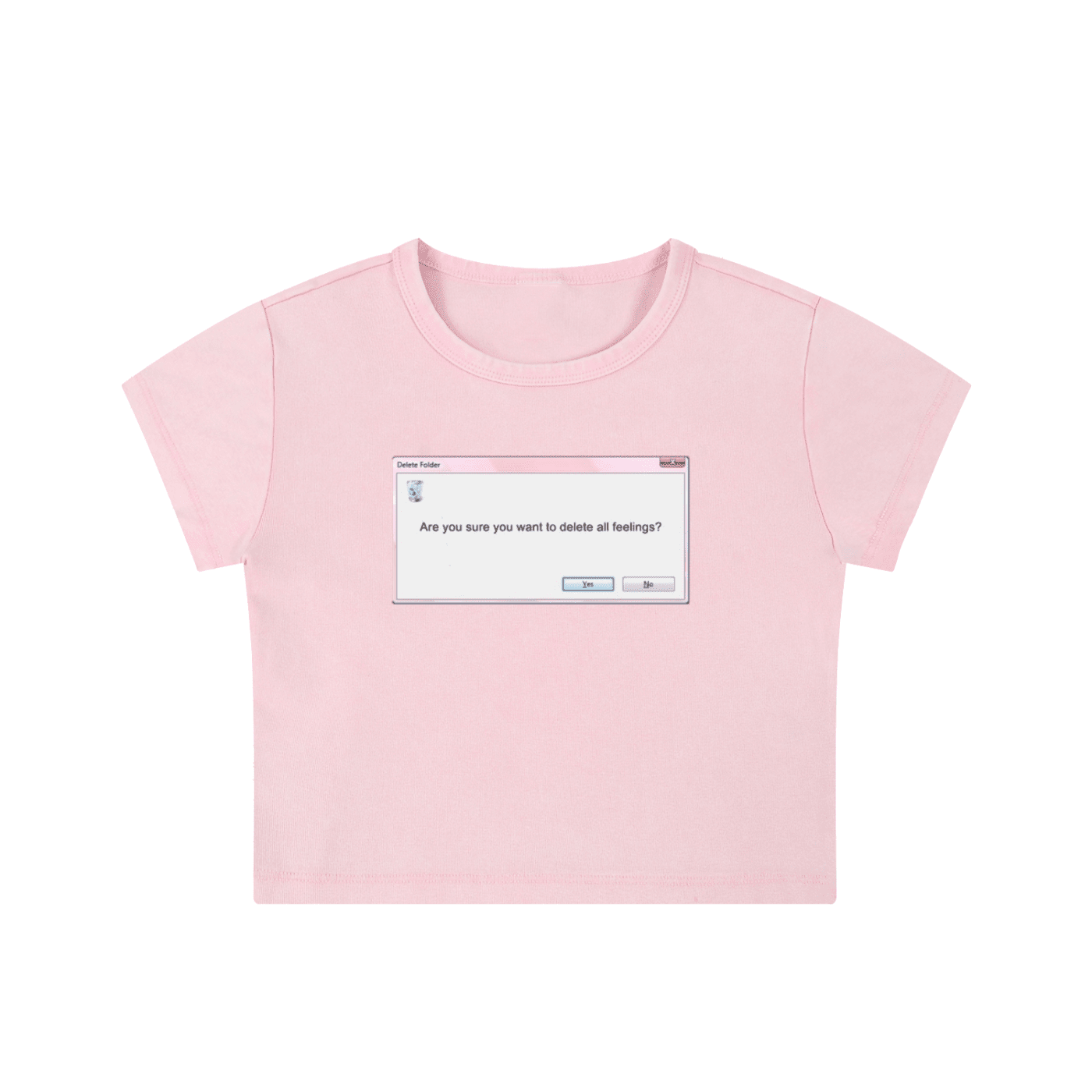 Emotional Tech Support - Crop Top - cropped - shirt - Short Sleeve - Numbskullz