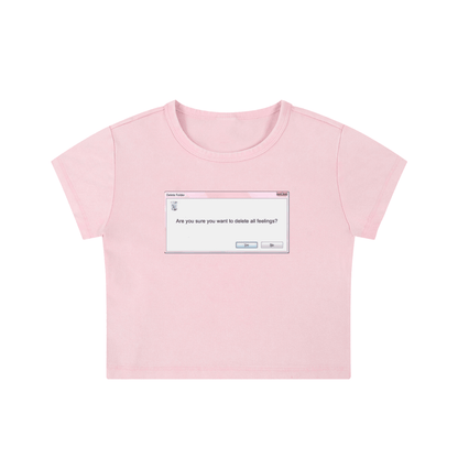 Emotional Tech Support - Crop Top - cropped - shirt - Short Sleeve - Numbskullz