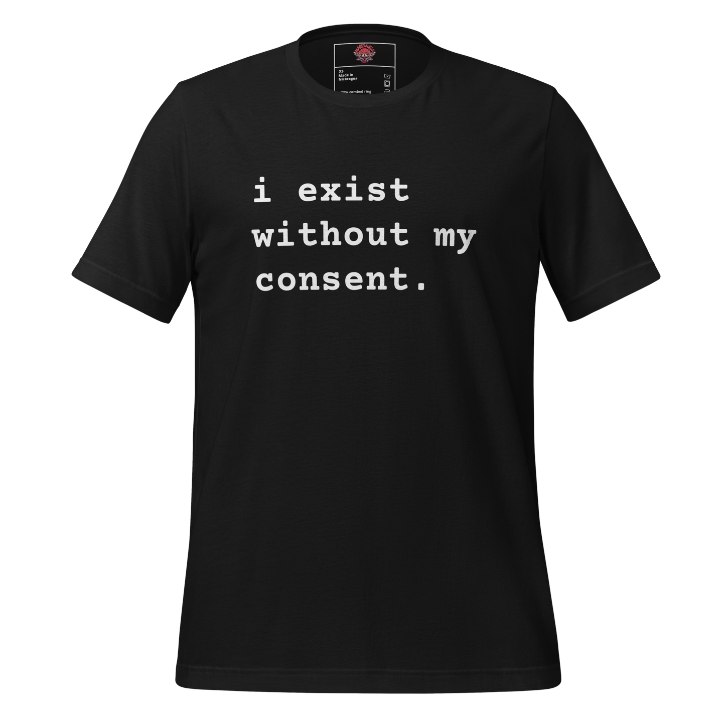 Existing w/out Consent - Unisex Cotton Tee - shirt-shirts - Short Sleeve - Numbskullz