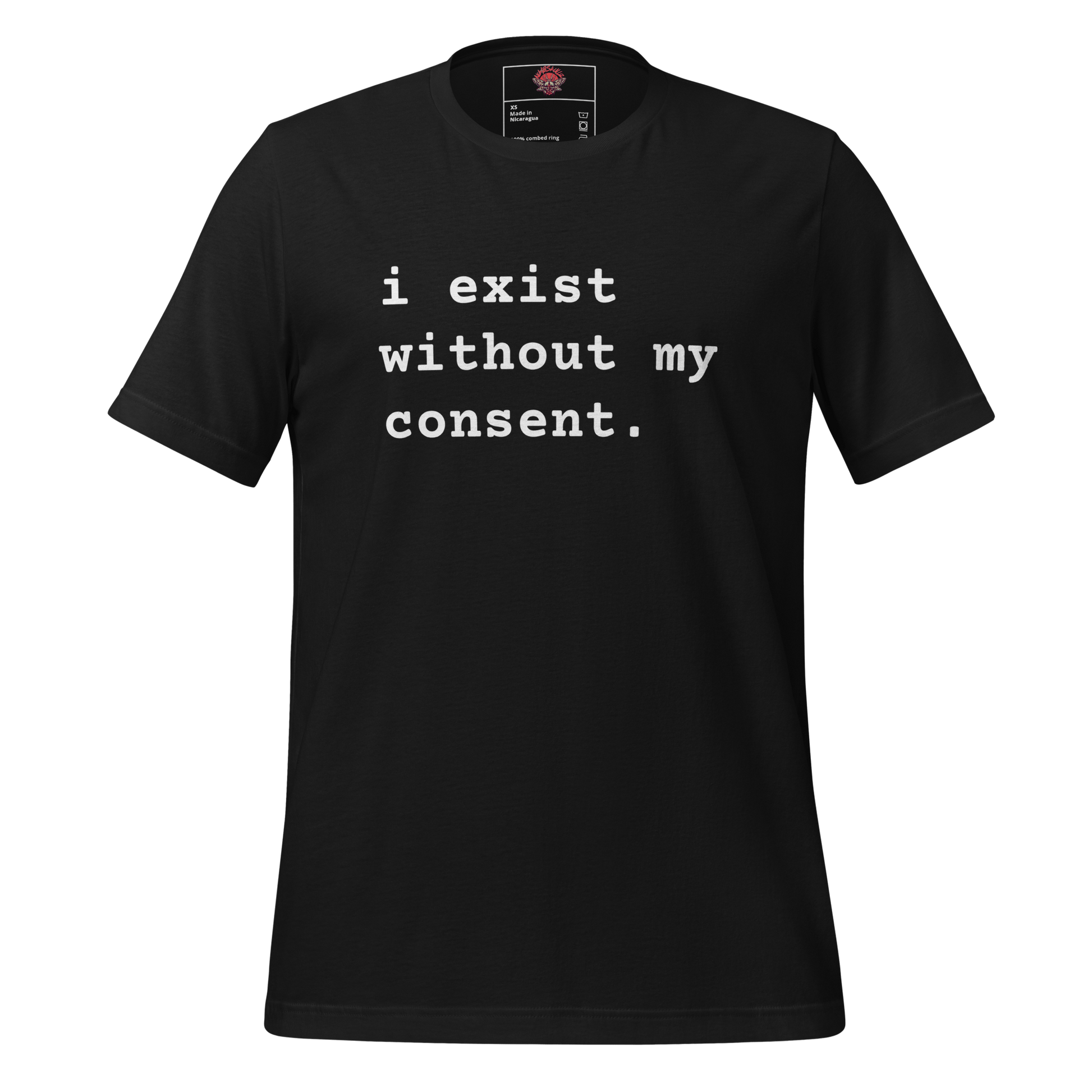 Existing w/out Consent - Unisex Cotton Tee - shirt-shirts - Short Sleeve - Numbskullz