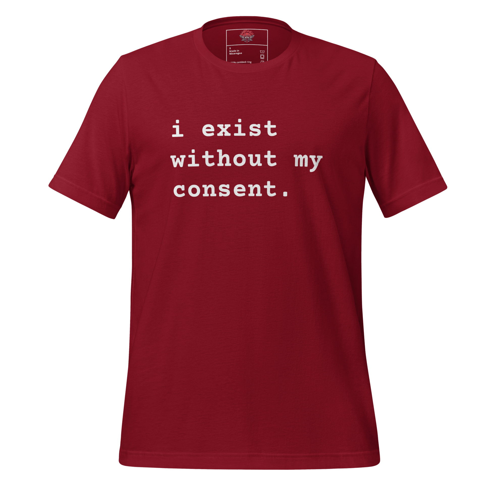 Existing w/out Consent - Unisex Cotton Tee - shirt-shirts - Short Sleeve - Numbskullz