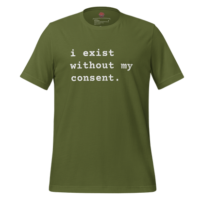 Existing w/out Consent - Unisex Cotton Tee - shirt-shirts - Short Sleeve - Numbskullz