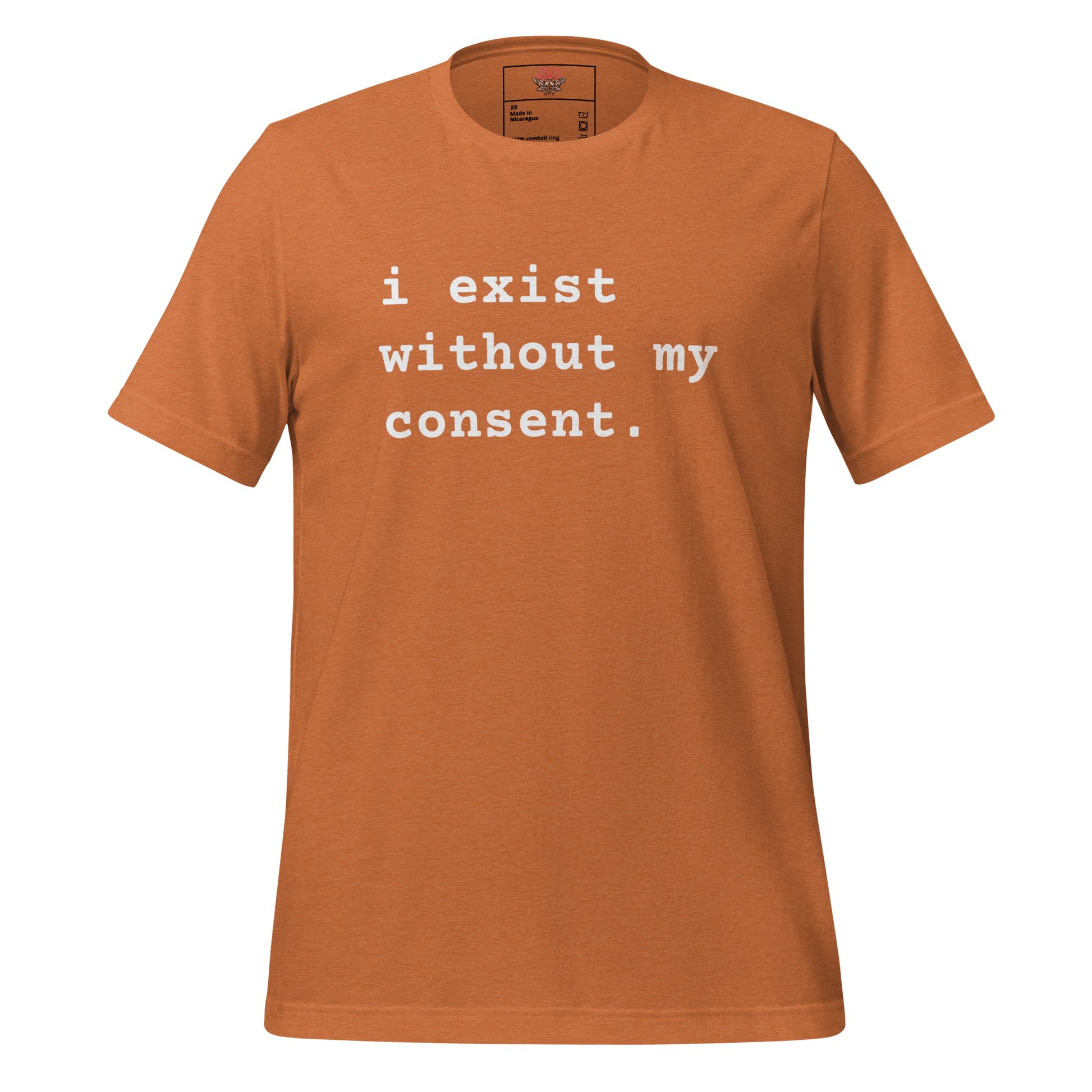 Existing w/out Consent - Unisex Cotton Tee - shirt-shirts - Short Sleeve - Numbskullz