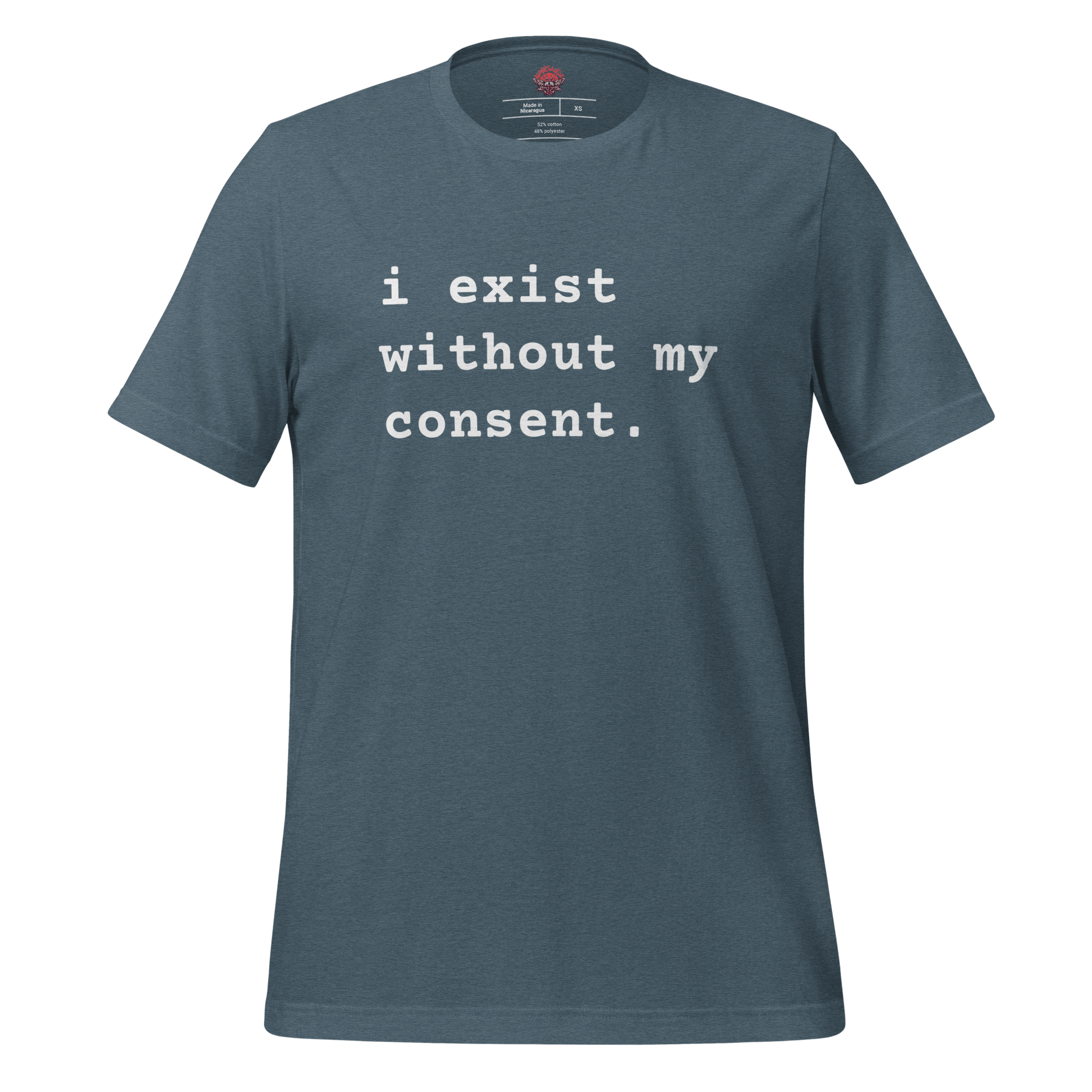 Existing w/out Consent - Unisex Cotton Tee - shirt-shirts - Short Sleeve - Numbskullz