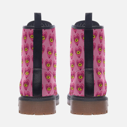 Eye Love You - Combat Boot - boots - combat boots - fashion boots - Numbskullz
