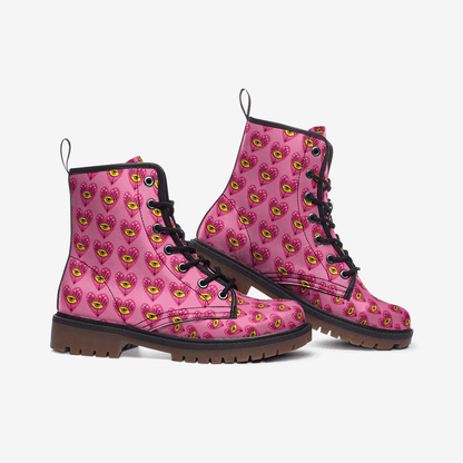 Eye Love You - Combat Boot - boots - combat boots - fashion boots - Numbskullz