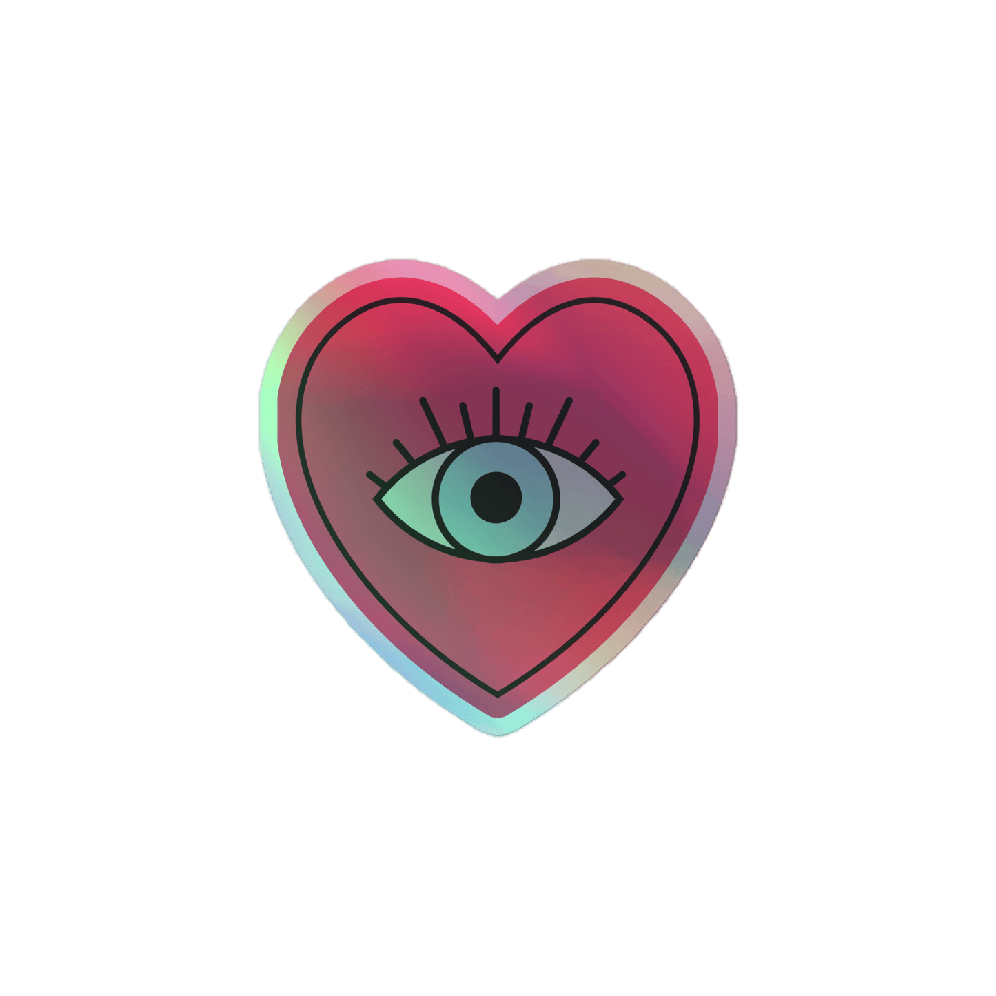 Eye Love You - Holographic Sticker - holographicsticker - kisscutstickers - sticker collections - Numbskullz
