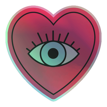 Eye Love You - Holographic Sticker - holographicsticker - kisscutstickers - sticker collections - Numbskullz