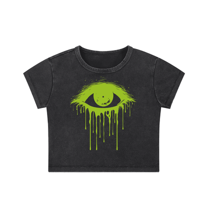 Eye of Envy - Crop Top - cropped - shirt - Short Sleeve - Numbskullz