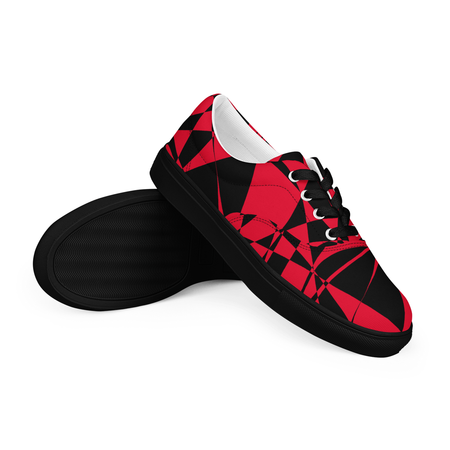 Geometry - Men's Canvas Sneakers - canvas shoes - men's shoes - men's sneakers - Numbskullz