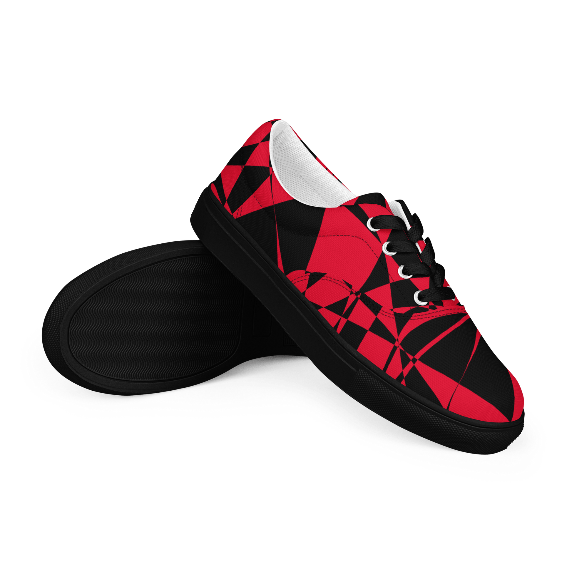 Geometry - Men's Canvas Sneakers - canvas shoes - men's shoes - men's sneakers - Numbskullz