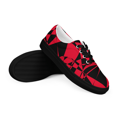 Geometry - Men's Canvas Sneakers - canvas shoes - men's shoes - men's sneakers - Numbskullz