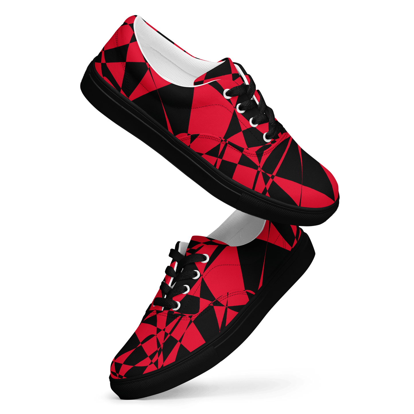 Geometry - Men's Canvas Sneakers - canvas shoes - men's shoes - men's sneakers - Numbskullz