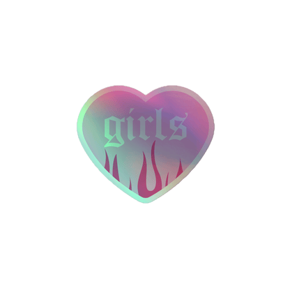 Girls Love - Holographic Sticker - holographicsticker - kisscutstickers - sticker collections - Numbskullz