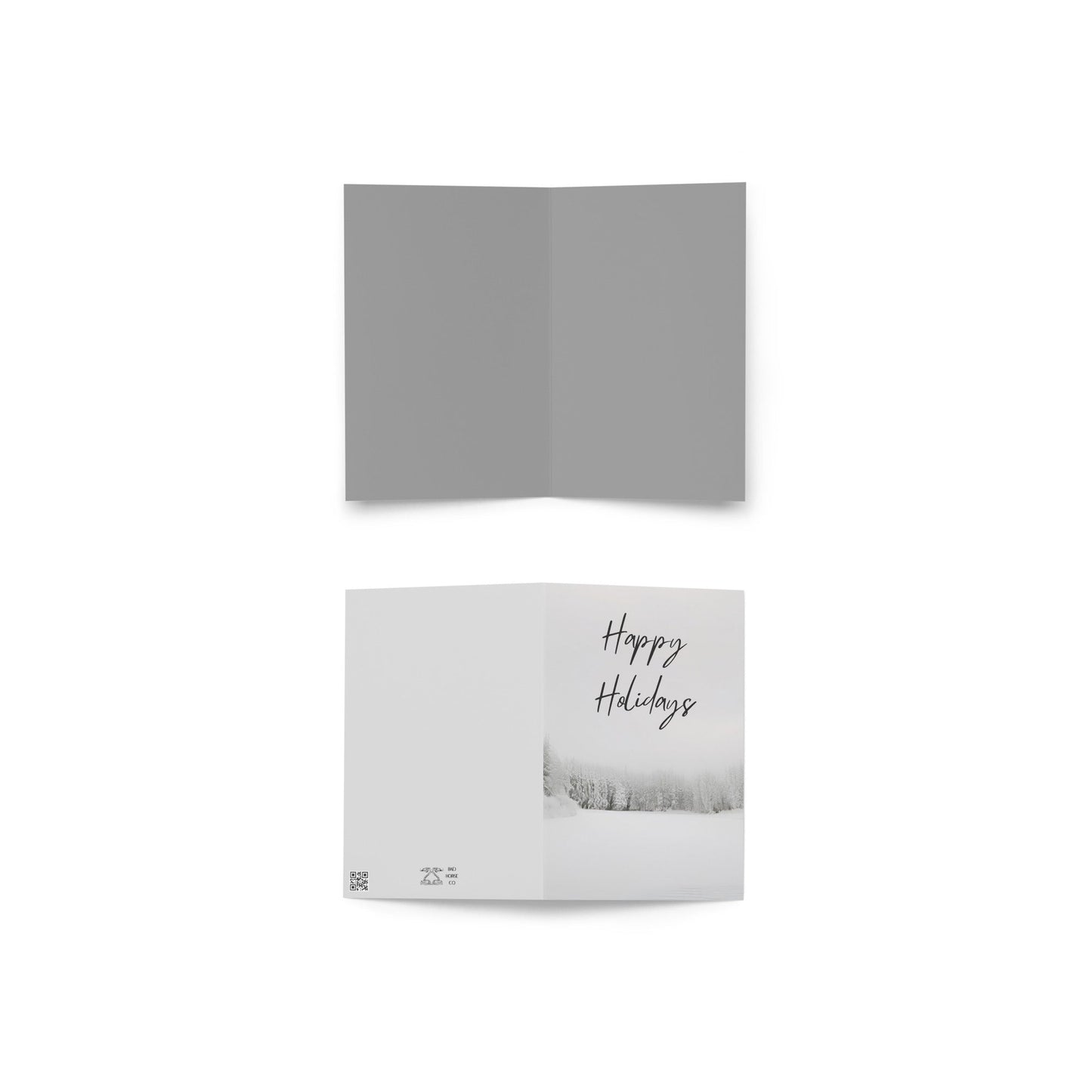 Happy Holidays - Holiday Card - blank - Card - cards - Bad Horse